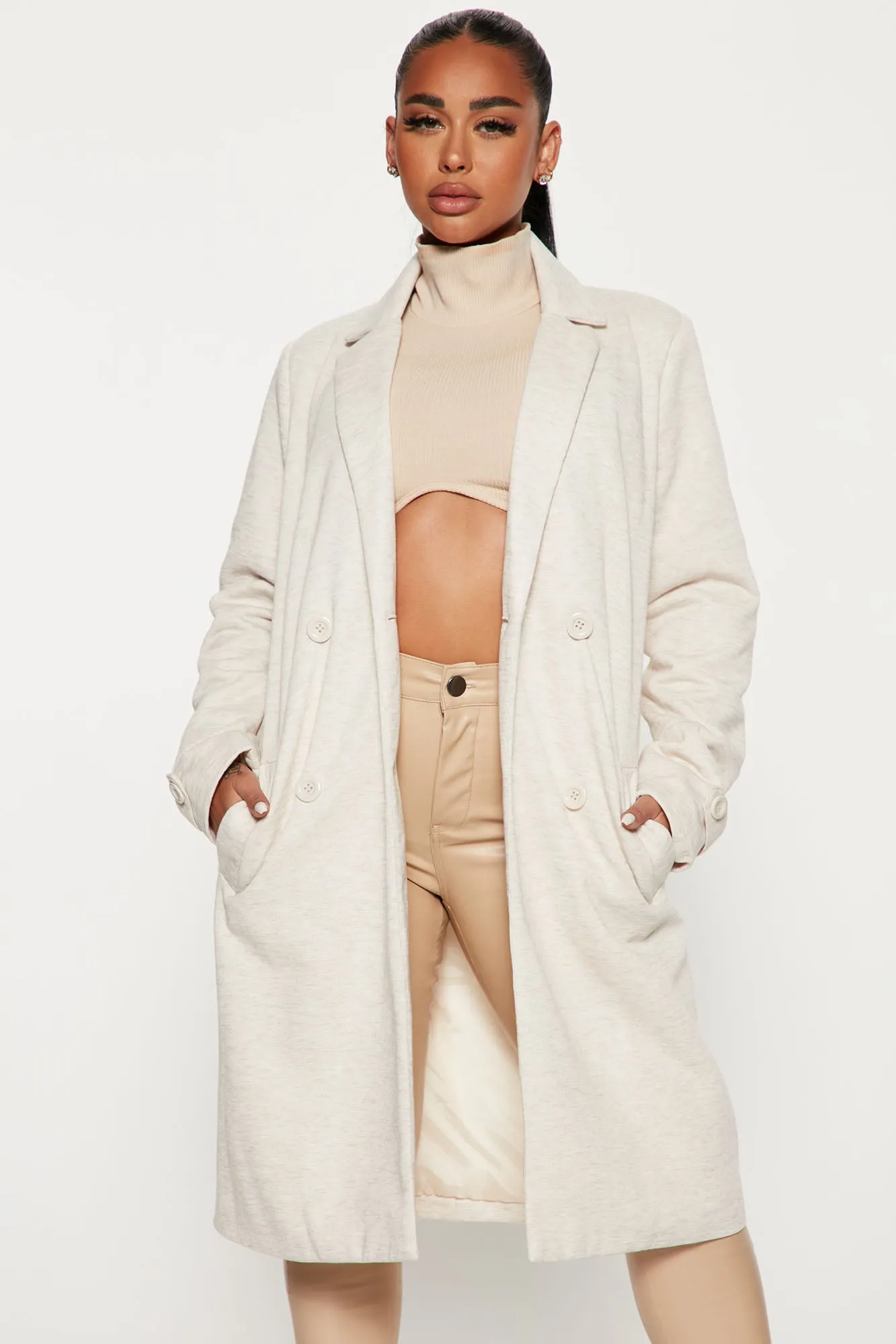 All Business Baby Coat - Taupe