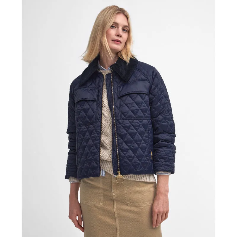 Barbour Beauly Quilt Ladies Jacket - Navy/Classic