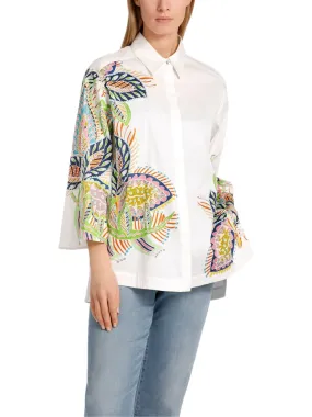 Beaded Floral Blouse