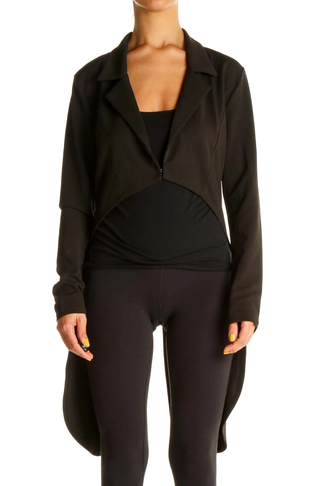 Black High-Low Jacket