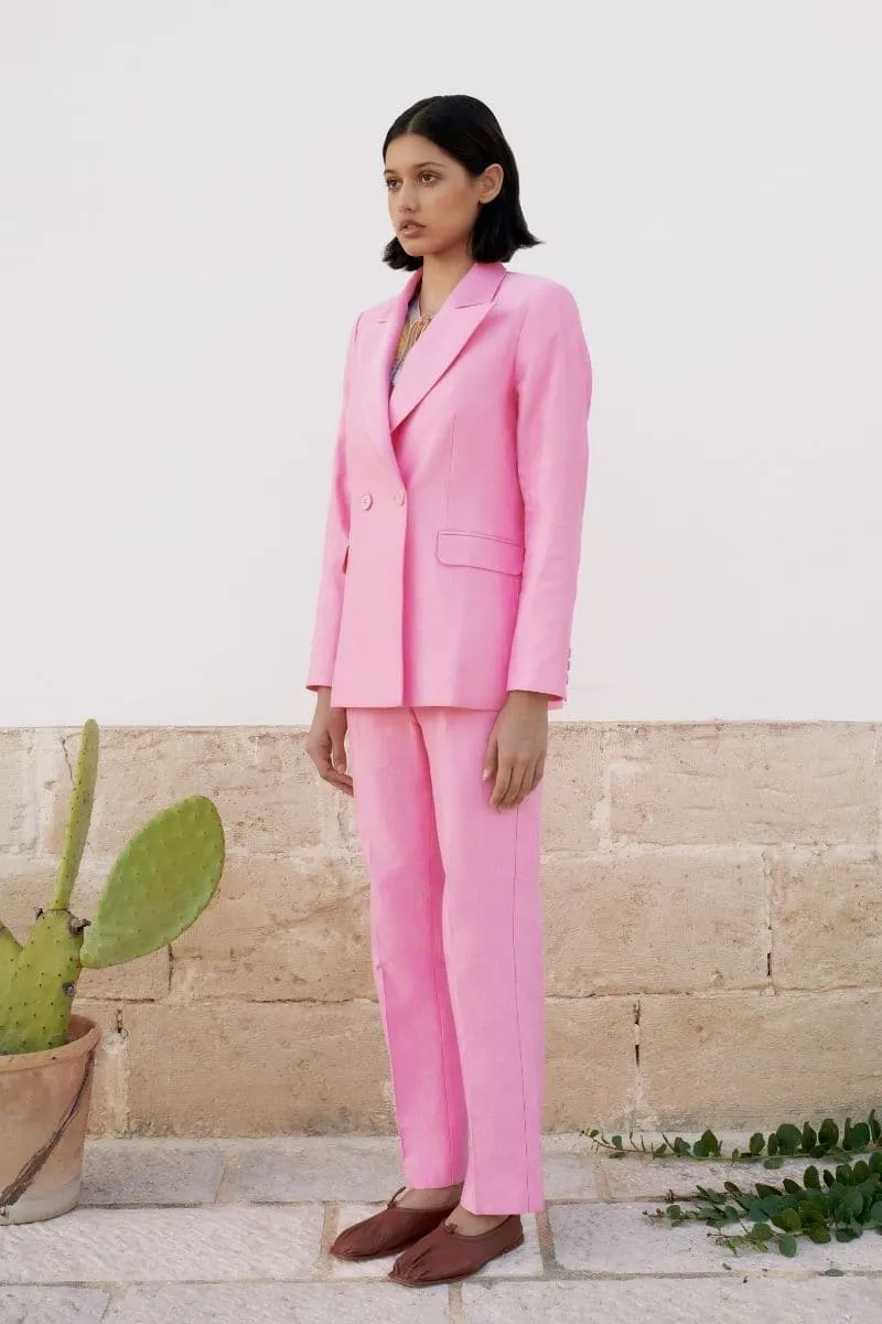 BUBBLEGUM DOUBLE-BREASTED BLAZER