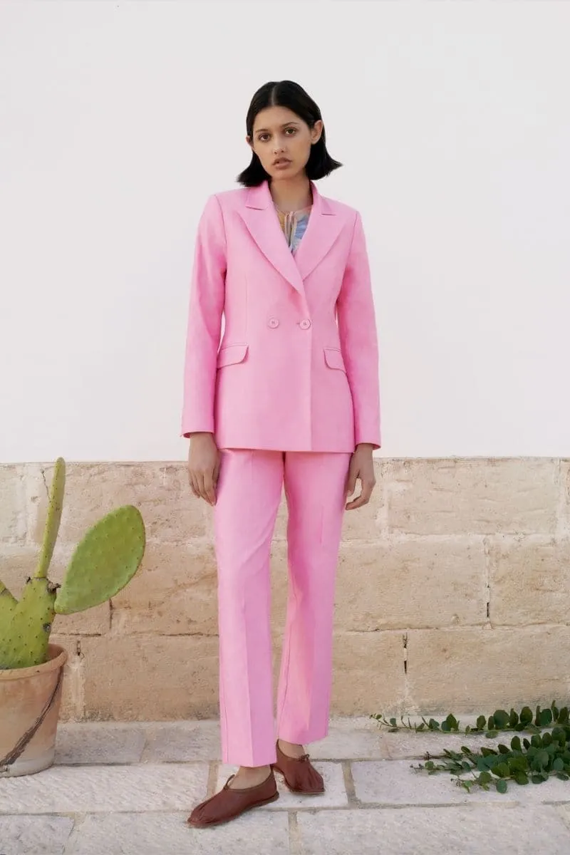 BUBBLEGUM DOUBLE-BREASTED BLAZER