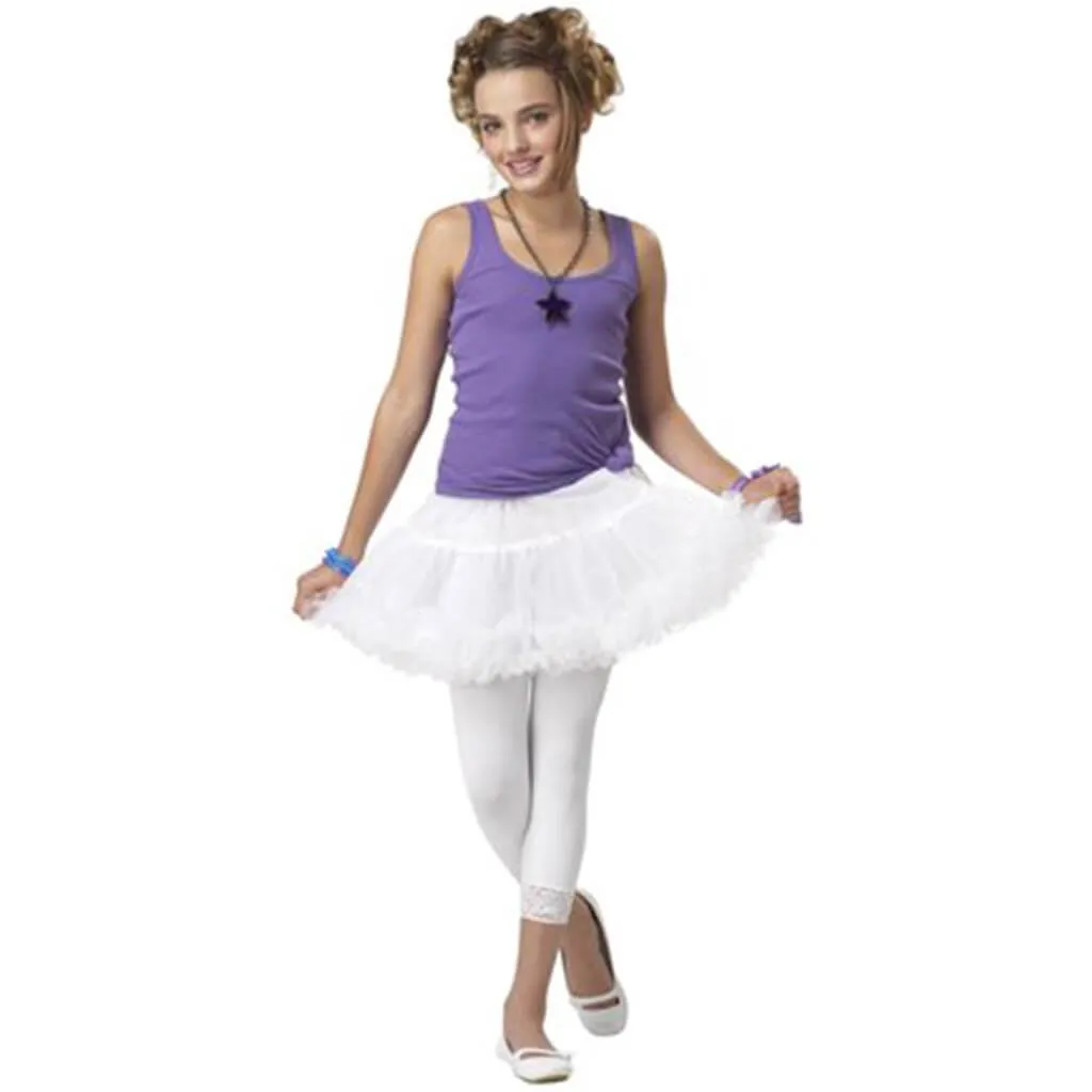 Child White Ruffled Pettiskirt