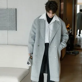 Classic Double-Breasted Wool Coat