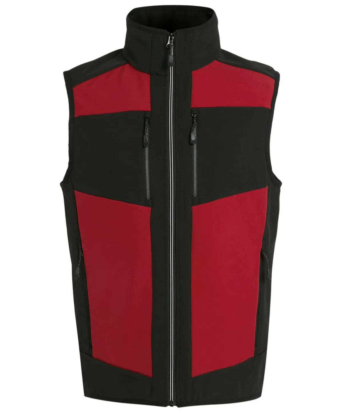 Classic Red/Black - E-Volve unisex 2-layer softshell bodywarmer