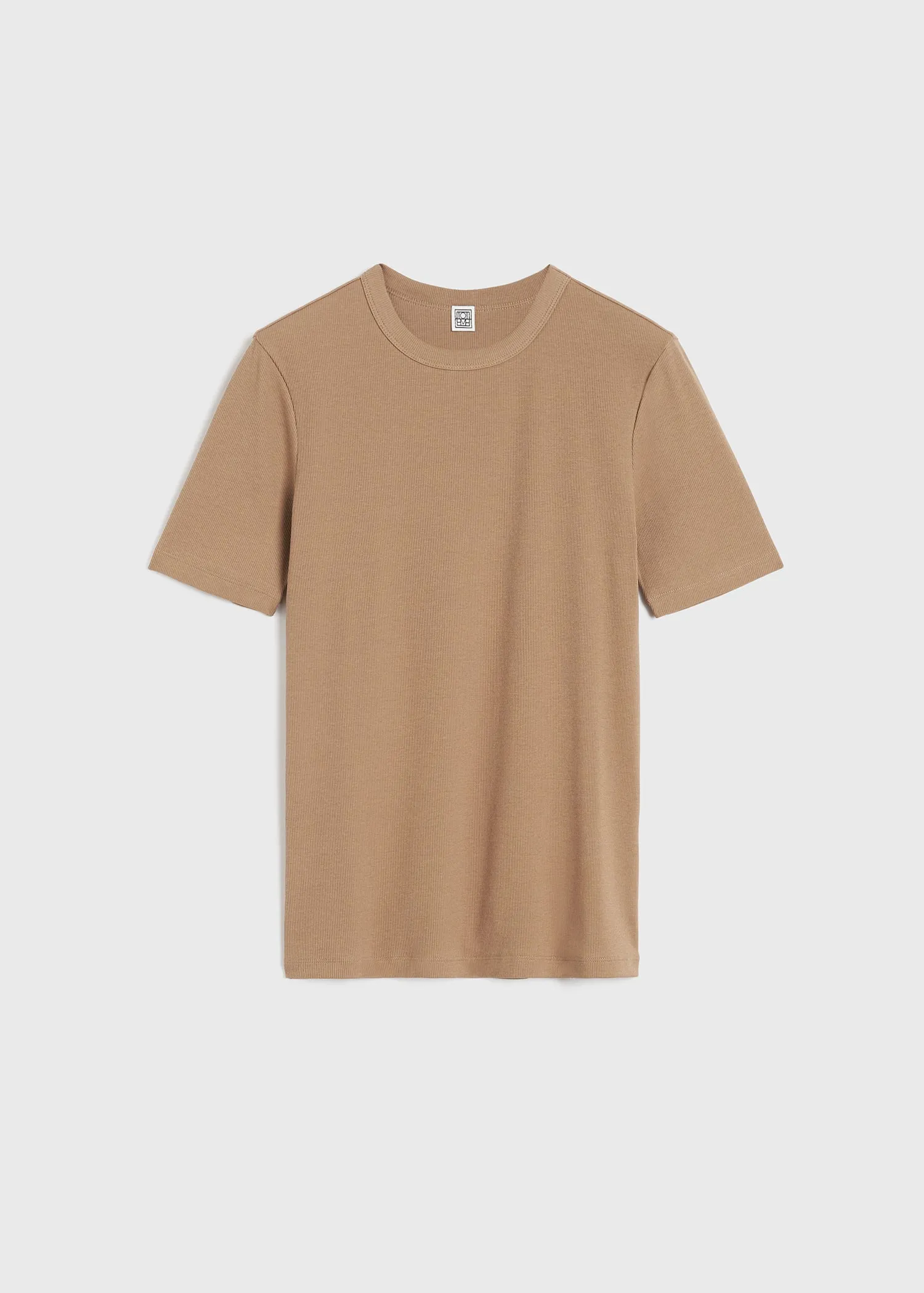 Classic rib tee caramel