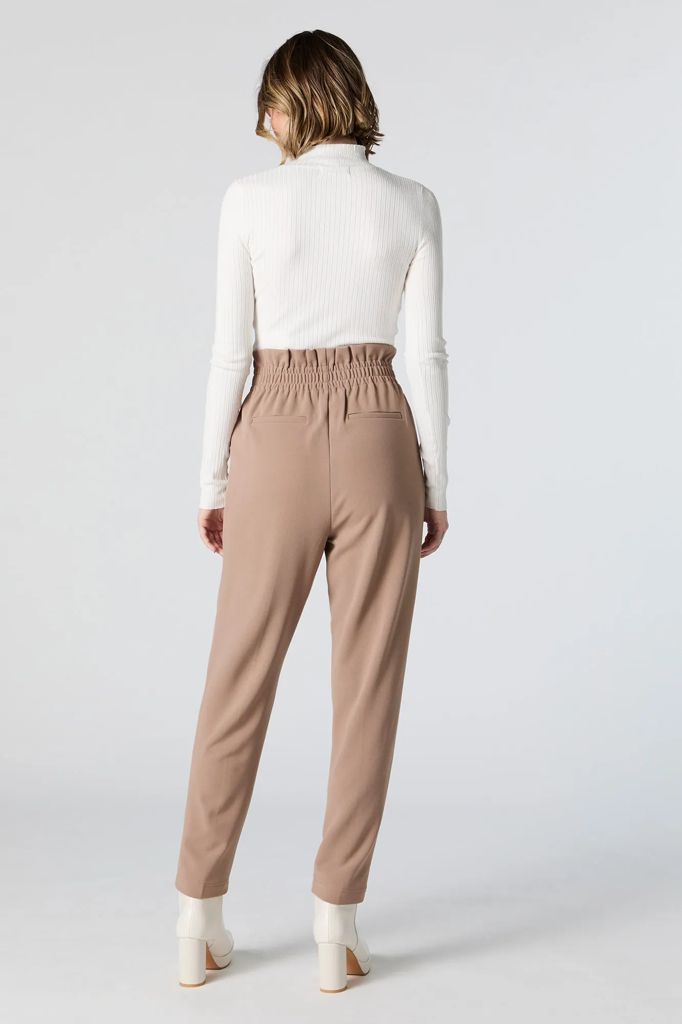 Crepe Paperbag Dress Pant