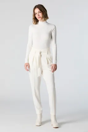 Crepe Paperbag Dress Pant