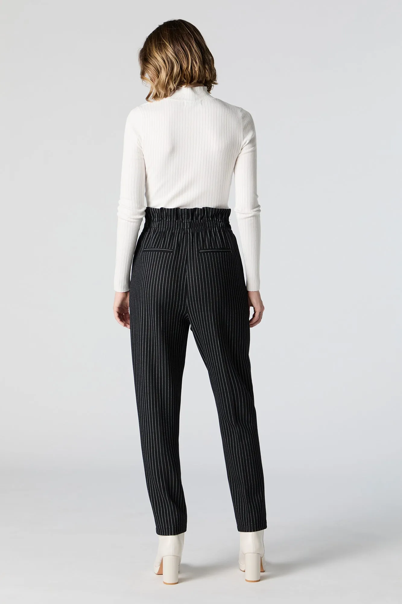 Crepe Paperbag Dress Pant