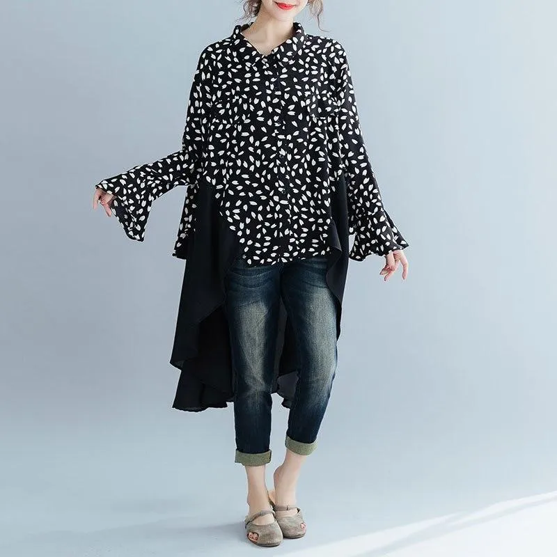 Double Layered High Low Shirt