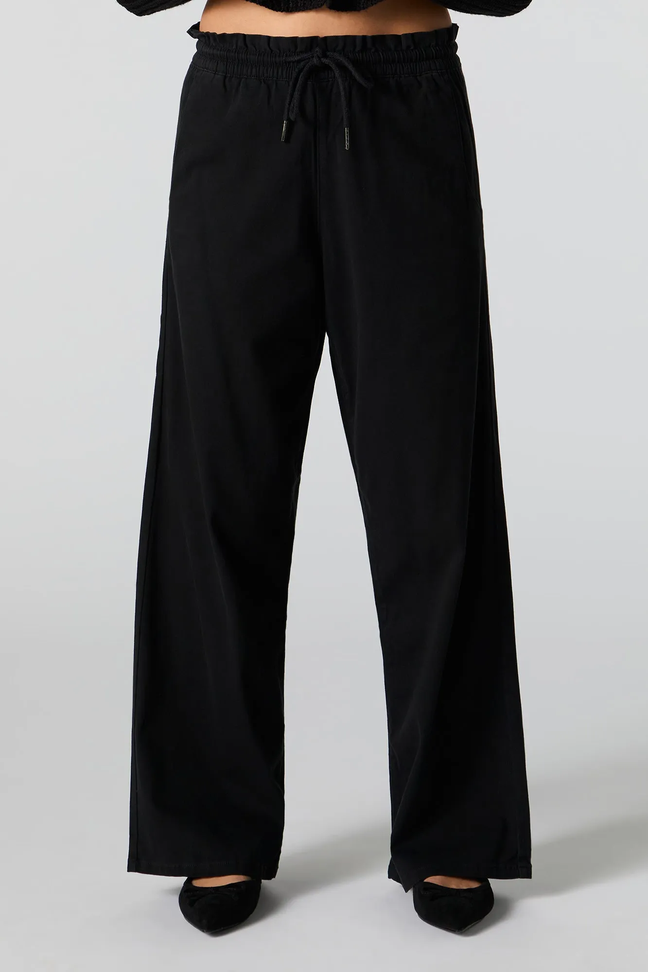 Drawstring Wide Leg Pant