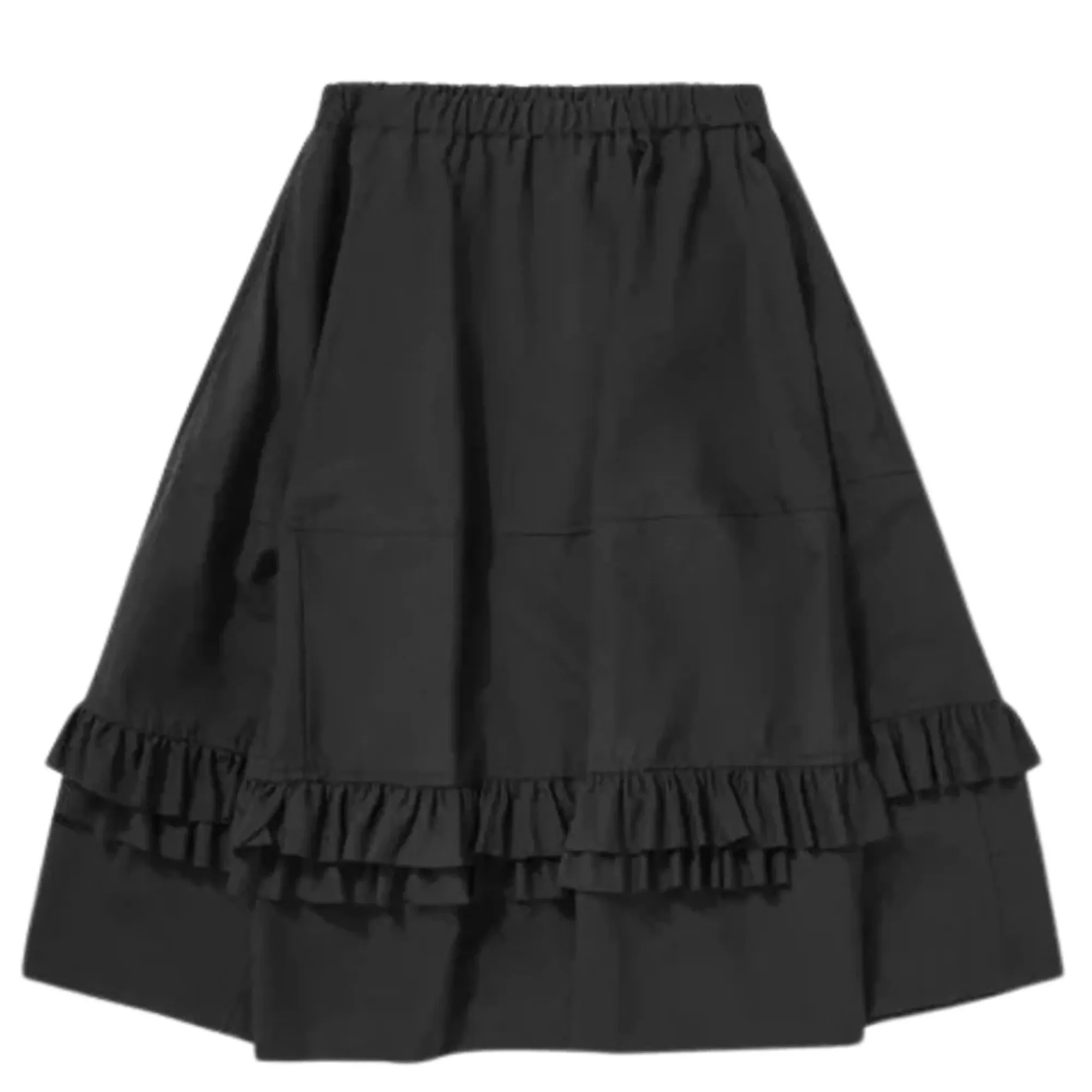 Elastic Ruffled Skirt