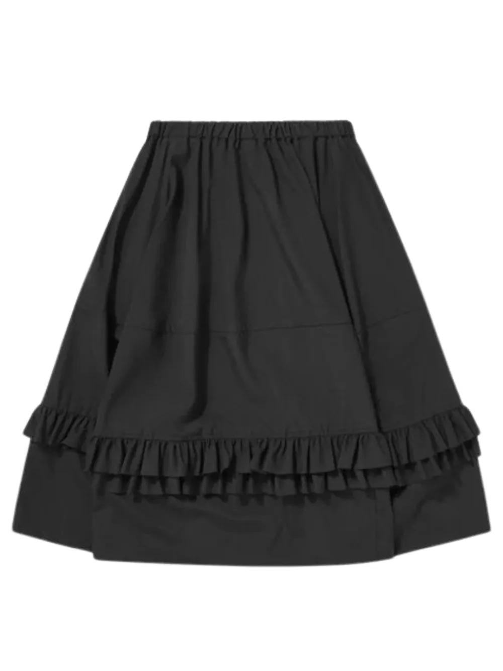 Elastic Ruffled Skirt