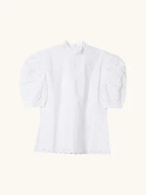 Gardenia Embroidered Top