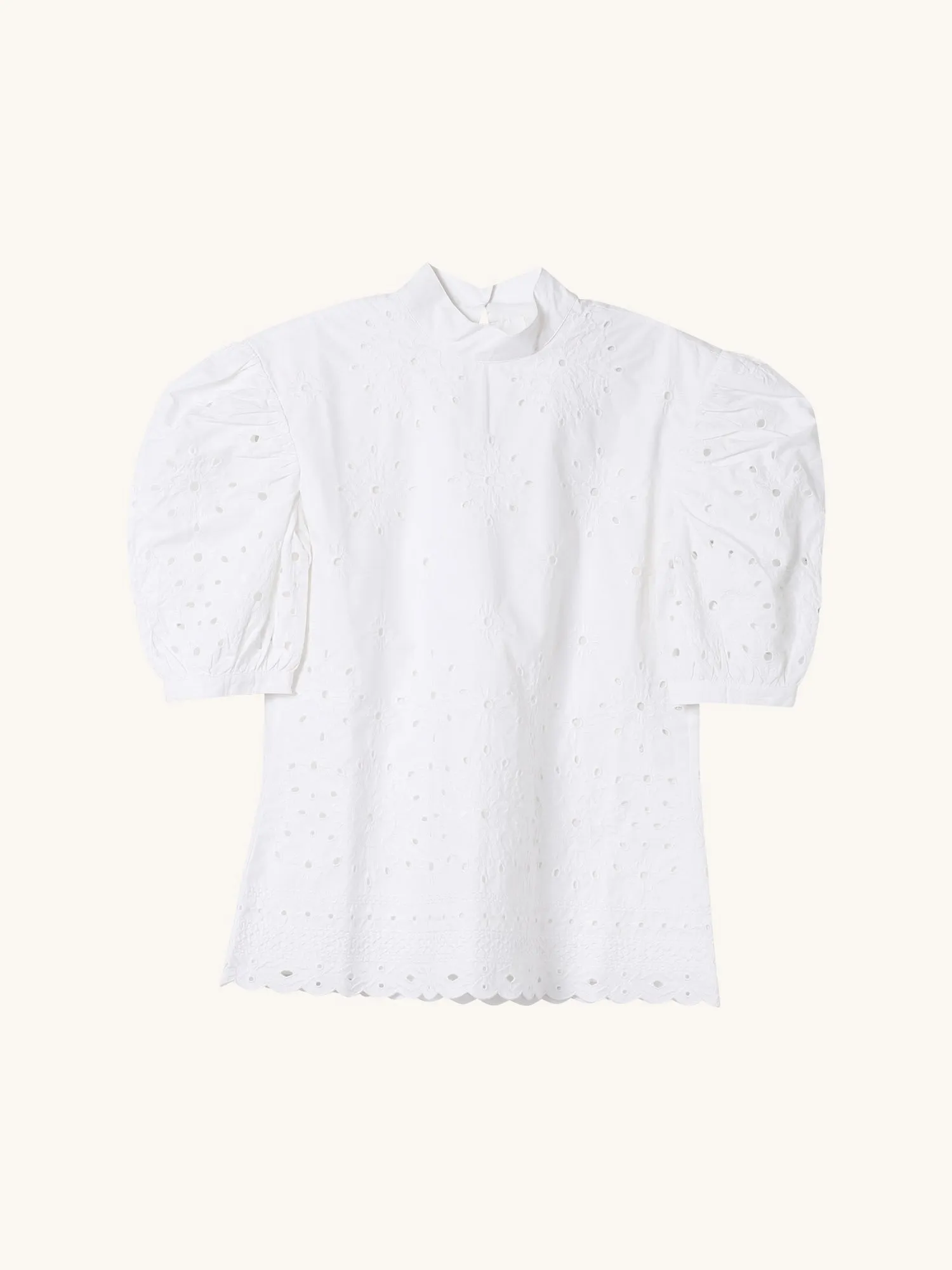 Gardenia Embroidered Top