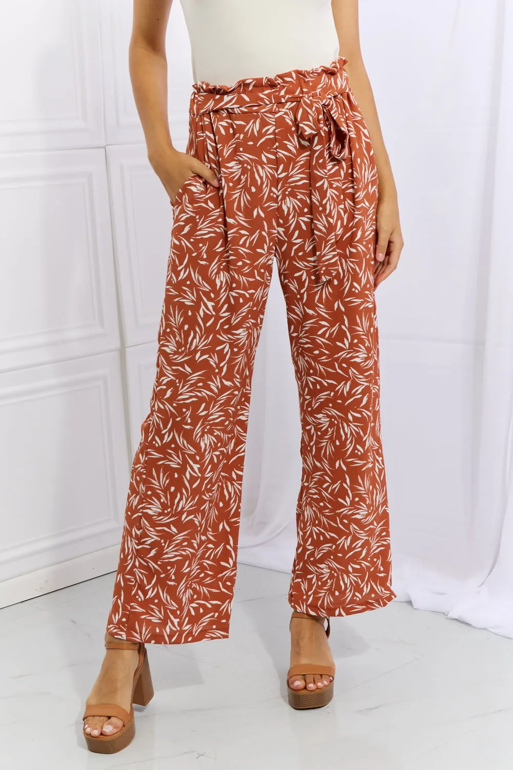 Geometric Chic: Heimish Right Angle Printed Pants