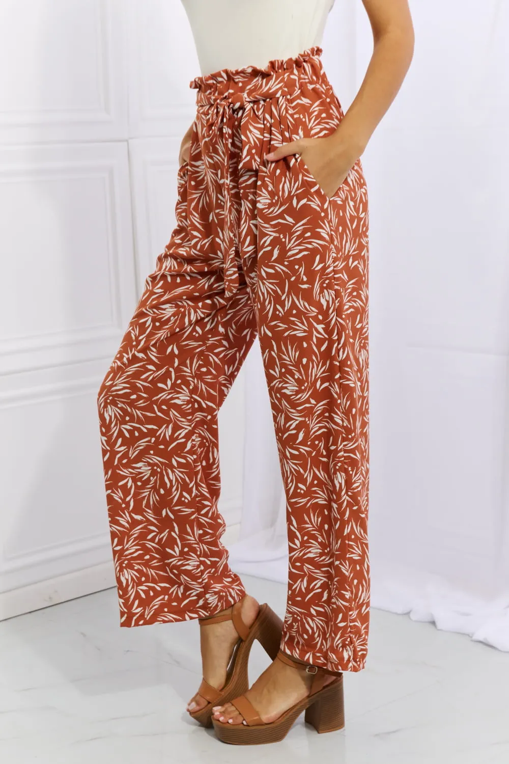 Geometric Chic: Heimish Right Angle Printed Pants