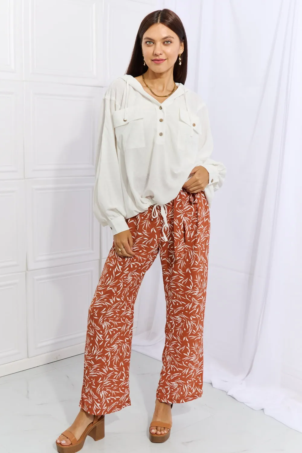 Geometric Chic: Heimish Right Angle Printed Pants