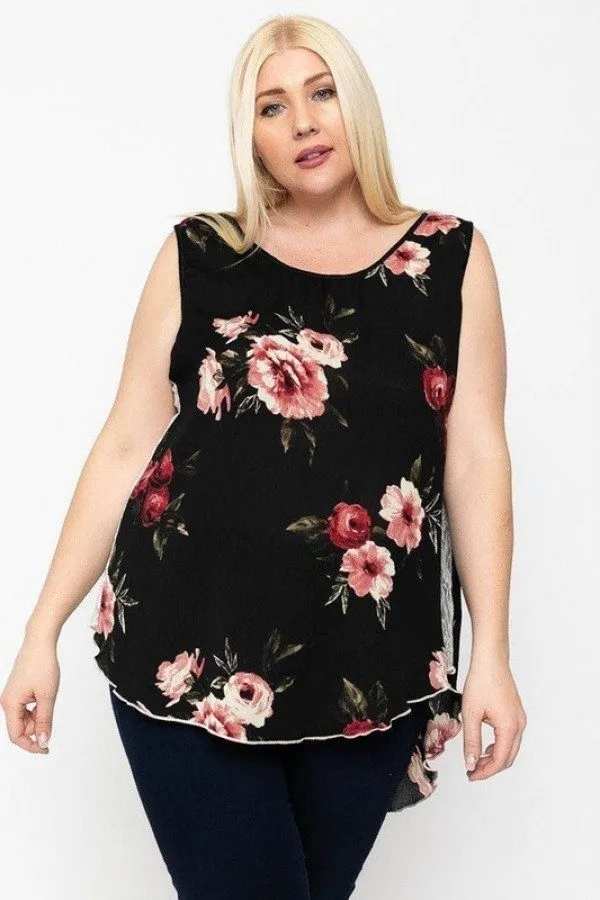 High-low Hemline Sleeveless Top