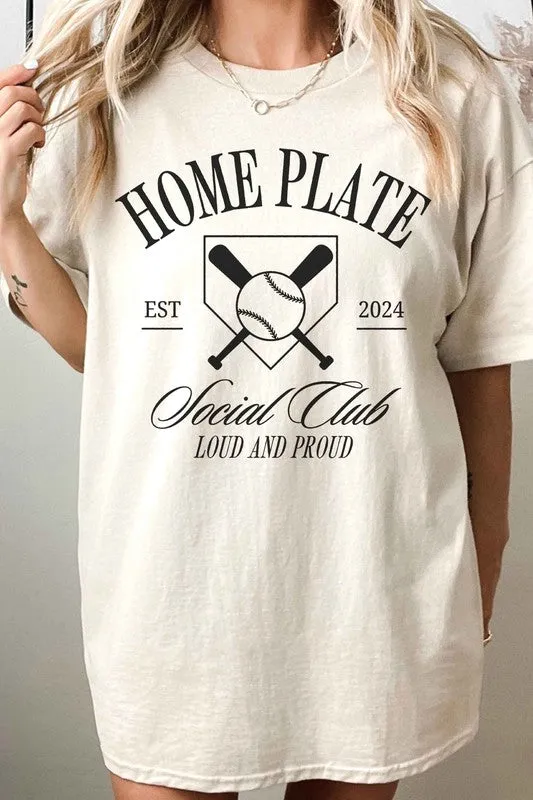 HOME PLATE SOCIAL CLUB OVERSIZED TEE