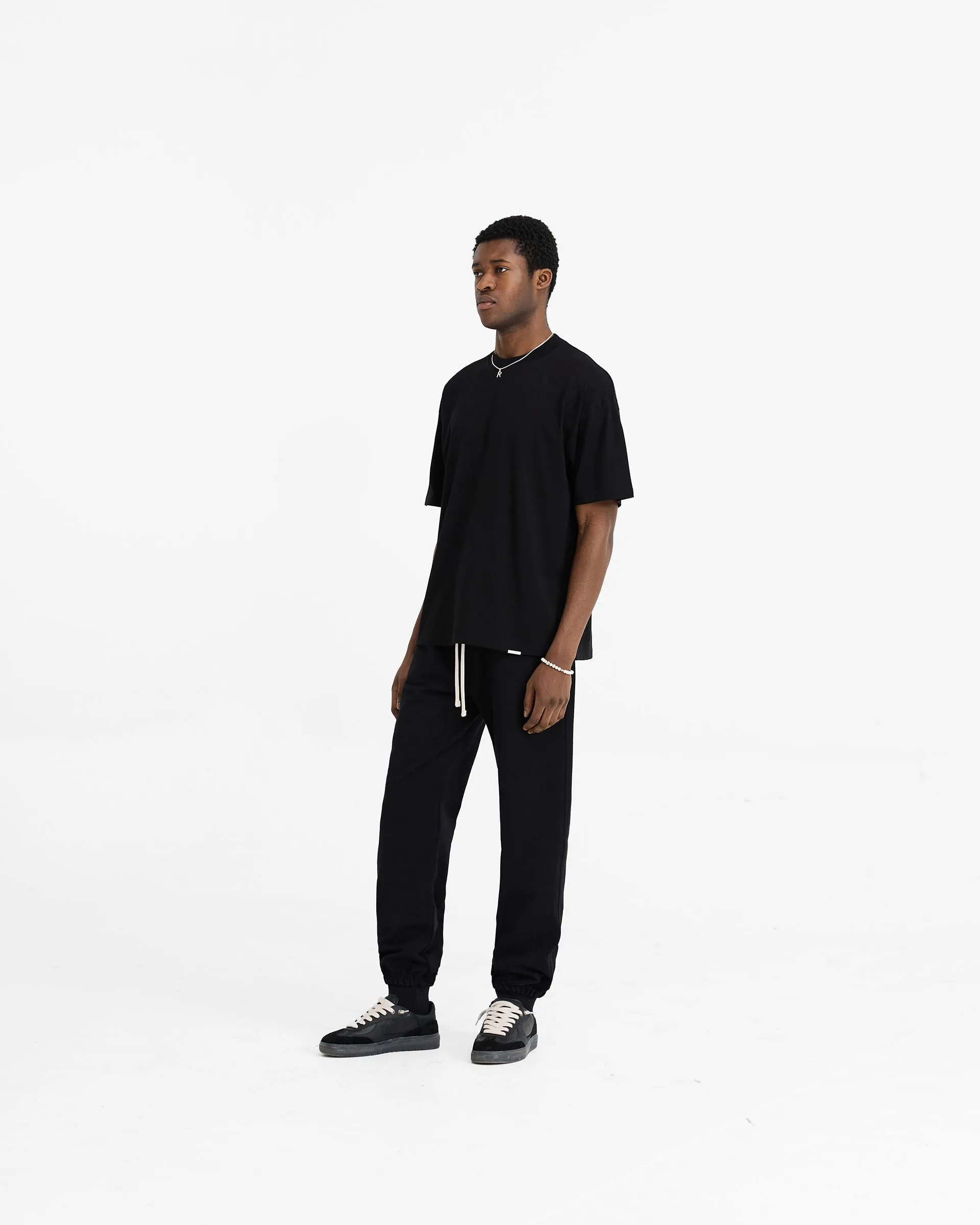 Initial Oversized T-Shirt - Black