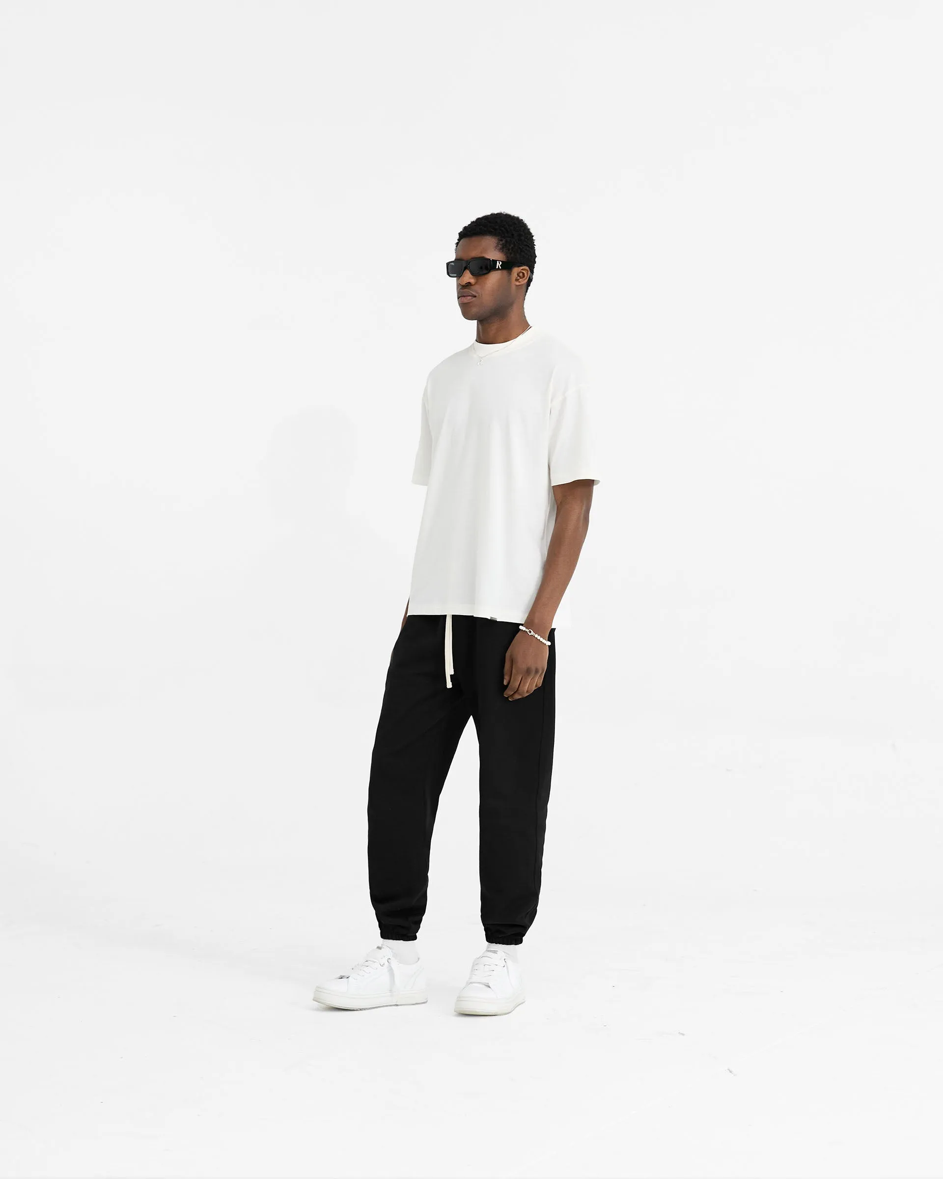 Initial Oversized T-Shirt - Flat White