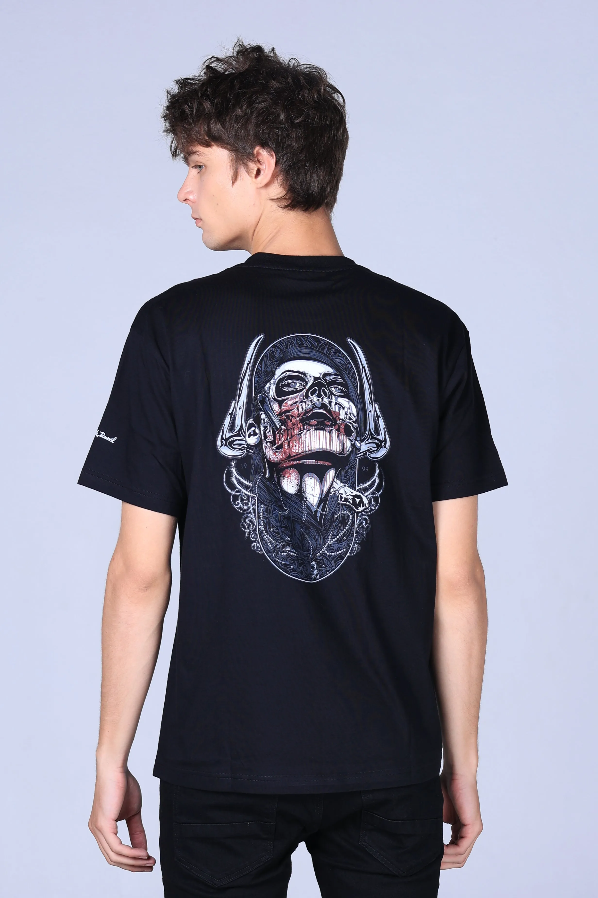 Jack Russel - Men T-Shirts - Klassik TJ-OZ18/BK Oversized Eternal Requiem Black