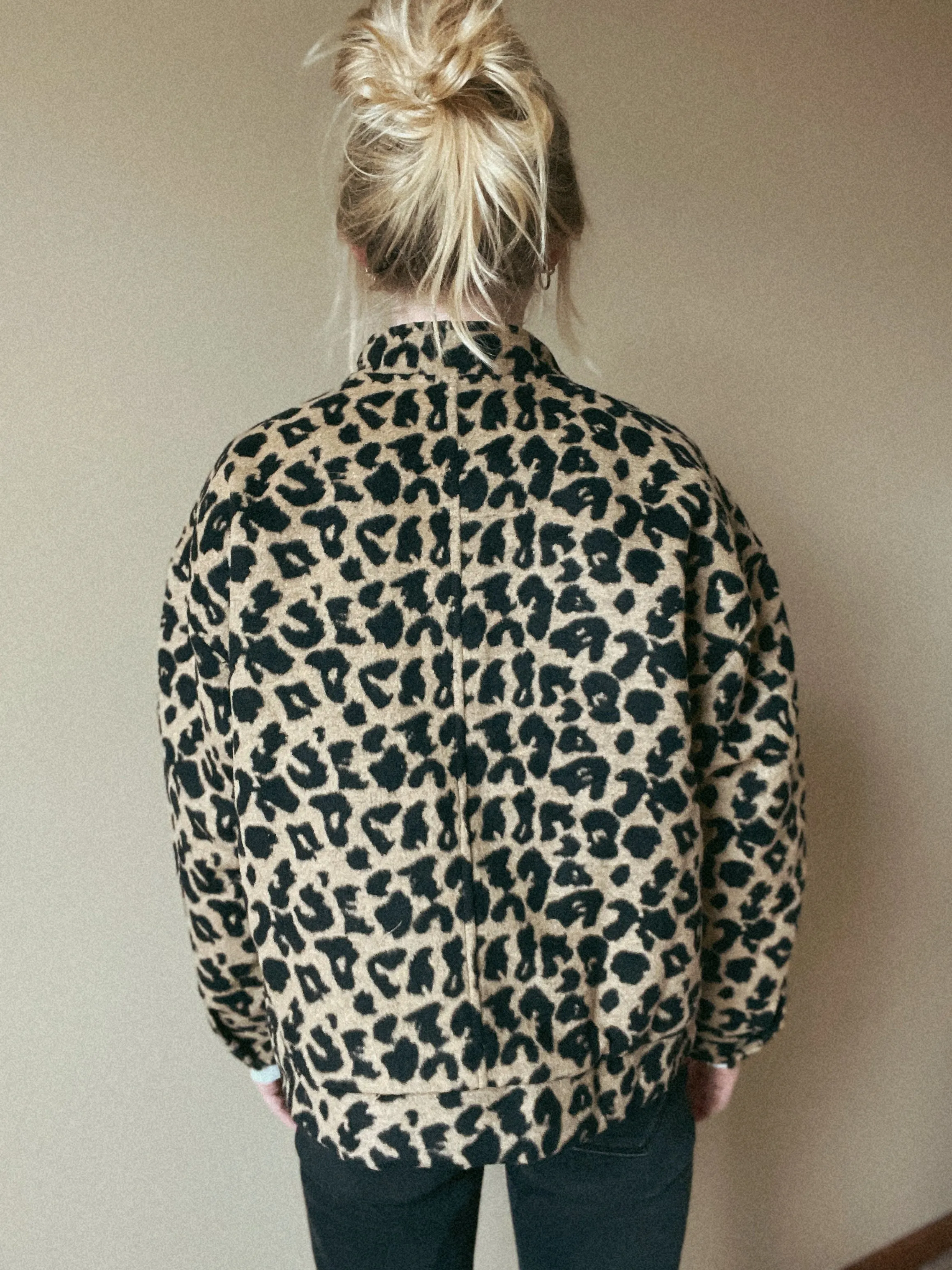 Layla Leopard Short Fur Jacket