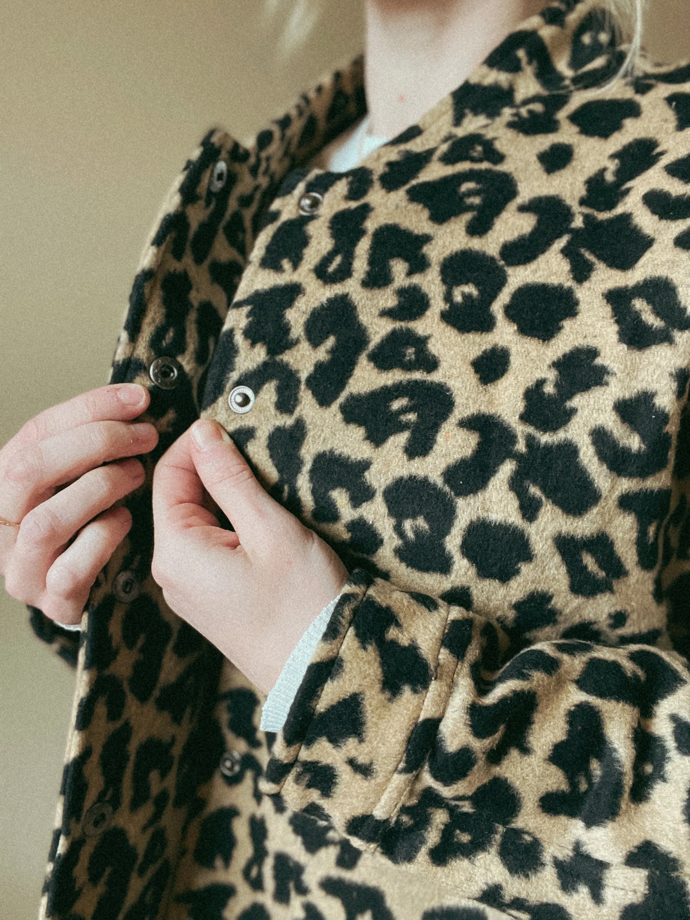 Layla Leopard Short Fur Jacket