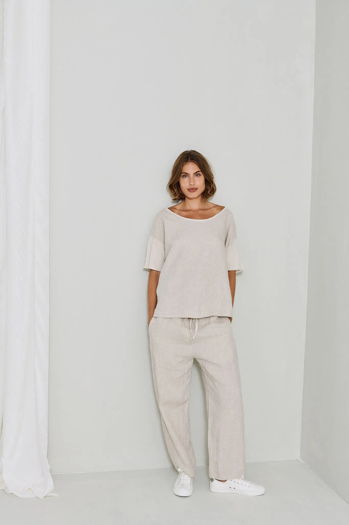 Linen Paperbag Pant