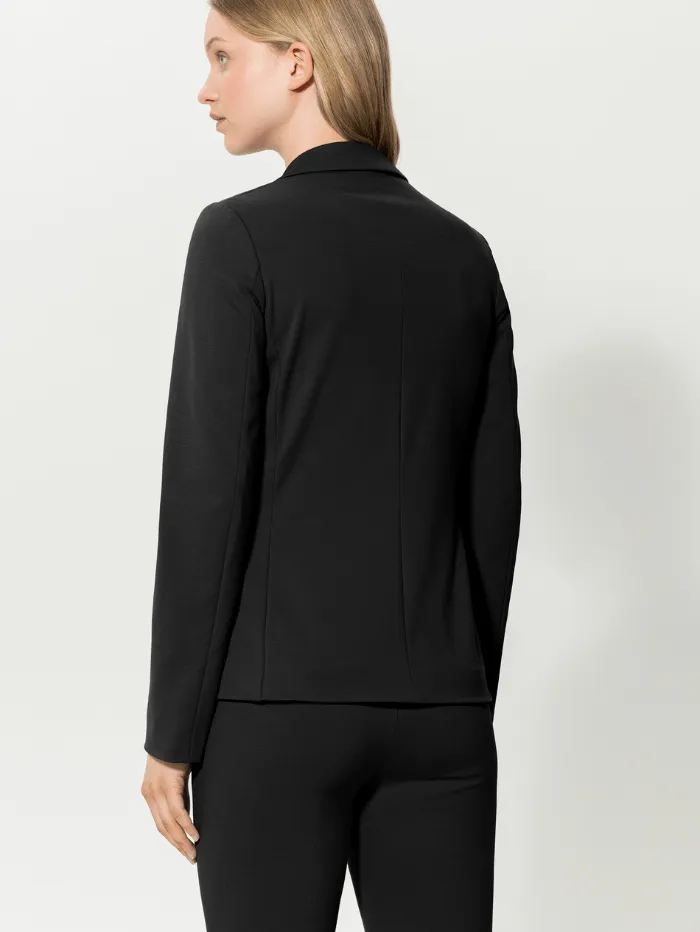 Luisa Cerano Double Breasted Black Blazer 488356 3289