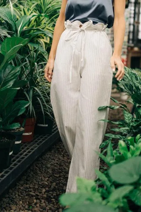 Margate Pinstripe Wide Leg Pants - FINAL SALE