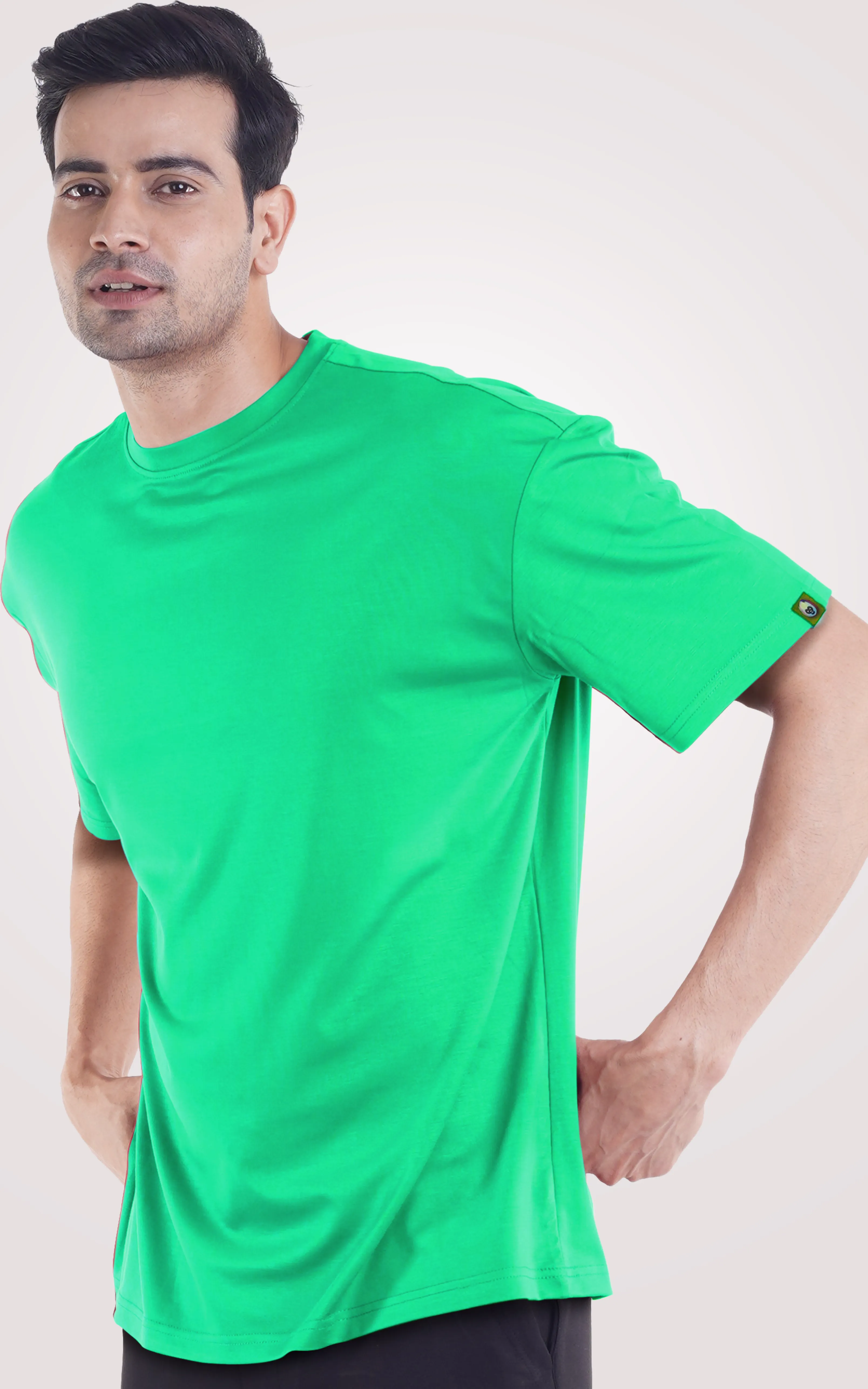 Plain Ocean Green Over Size T-Shirt