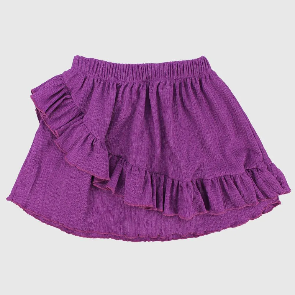 Purple Ruffled Skirt