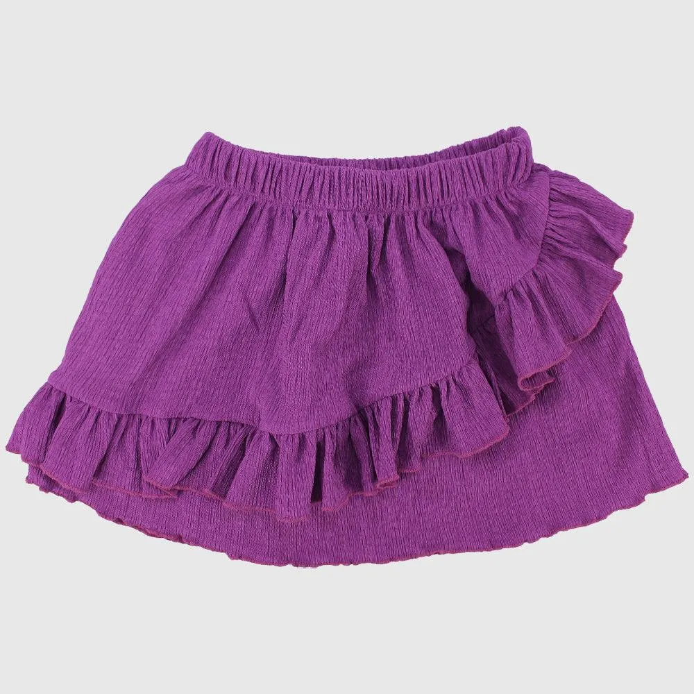 Purple Ruffled Skirt