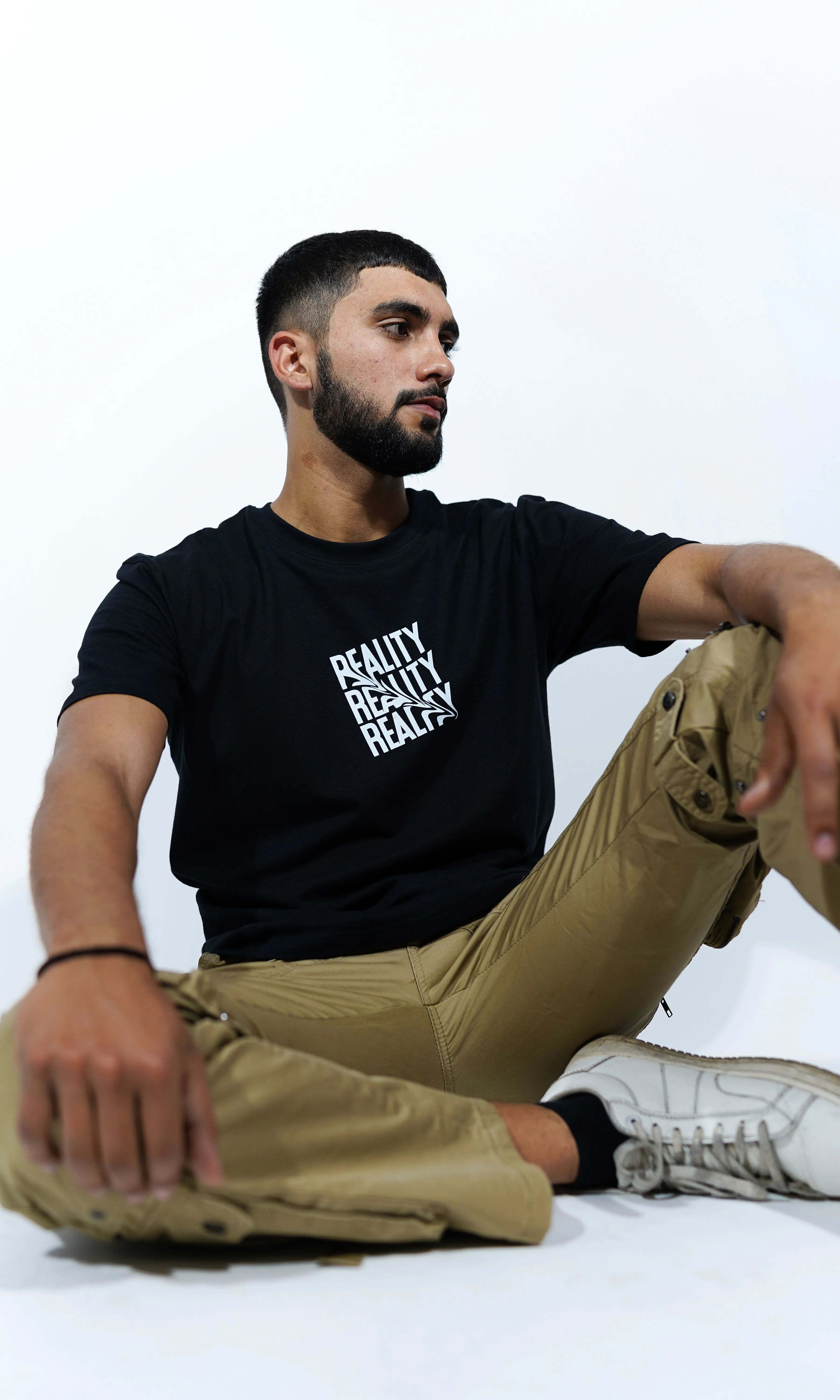 "Reality" Relaxed Black T-Shirt By DemonWear for Him