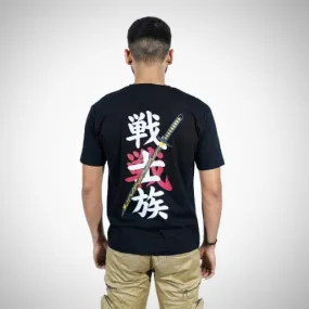 "Samurai" Relaxed Black T-Shirt By DemonWear for Him