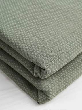 Recycled Fleeceback Softshell Deadstock - Sage Green - Swatch