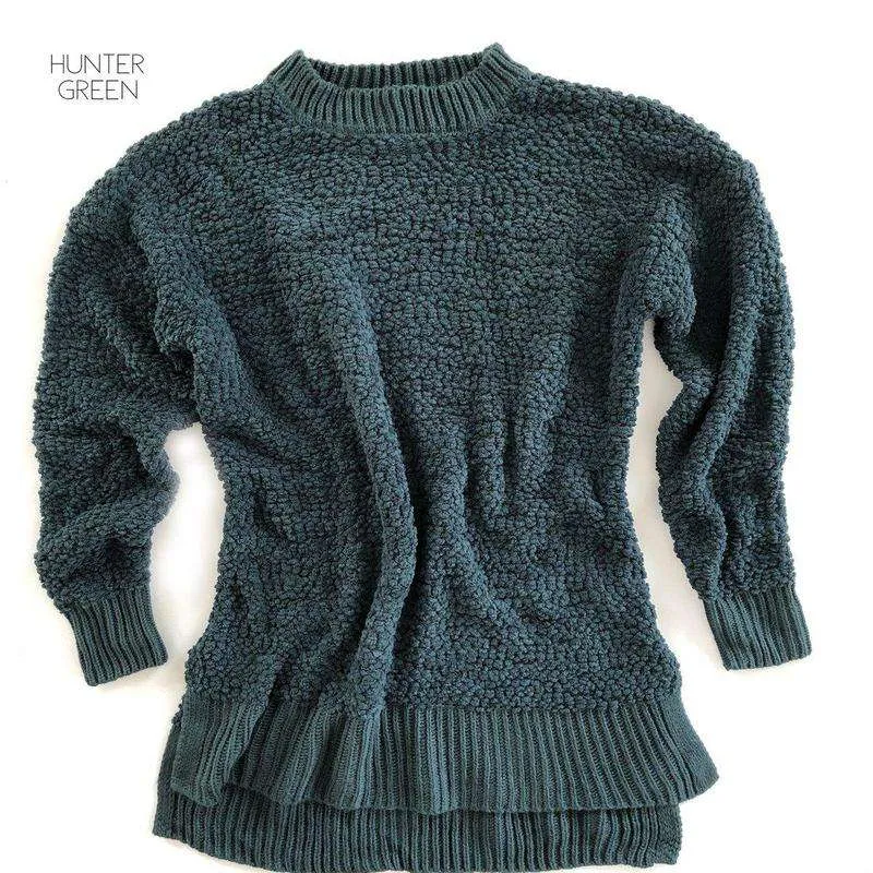 Ribbed Popcorn Sweater | S-XL