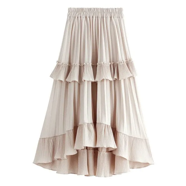 Summer Quest Boho Ruffled Skirt