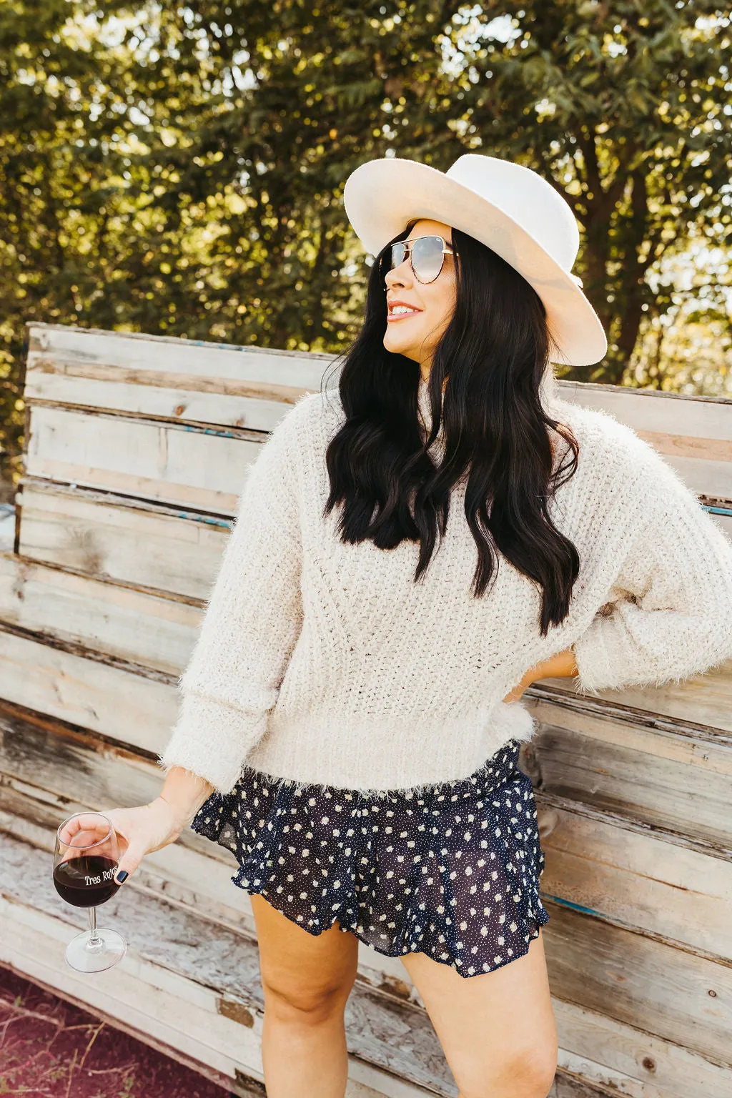 Tinley Dot & Floral Mini Skort