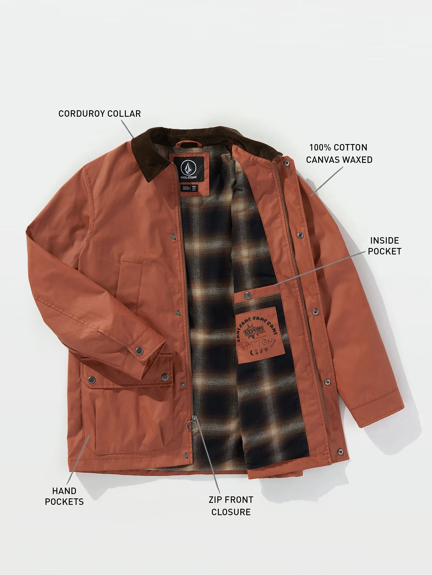 Volcom Entertainment Fat Tony Jacket - Rust