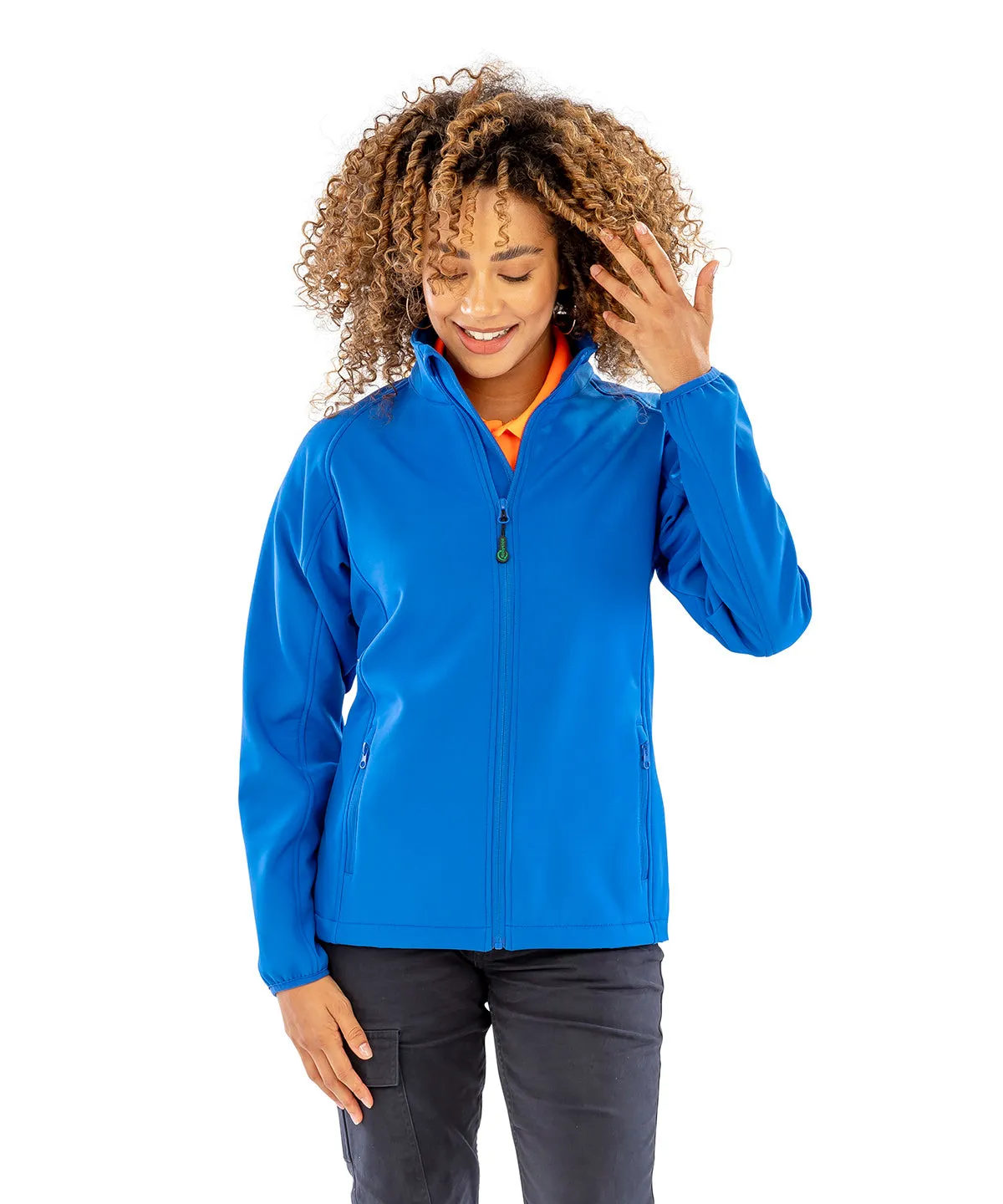 Workguard Grey - Women's recycled 2-layer printable softshell jacket